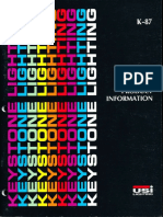 Keystone Lighting Product Information Catalog 1987