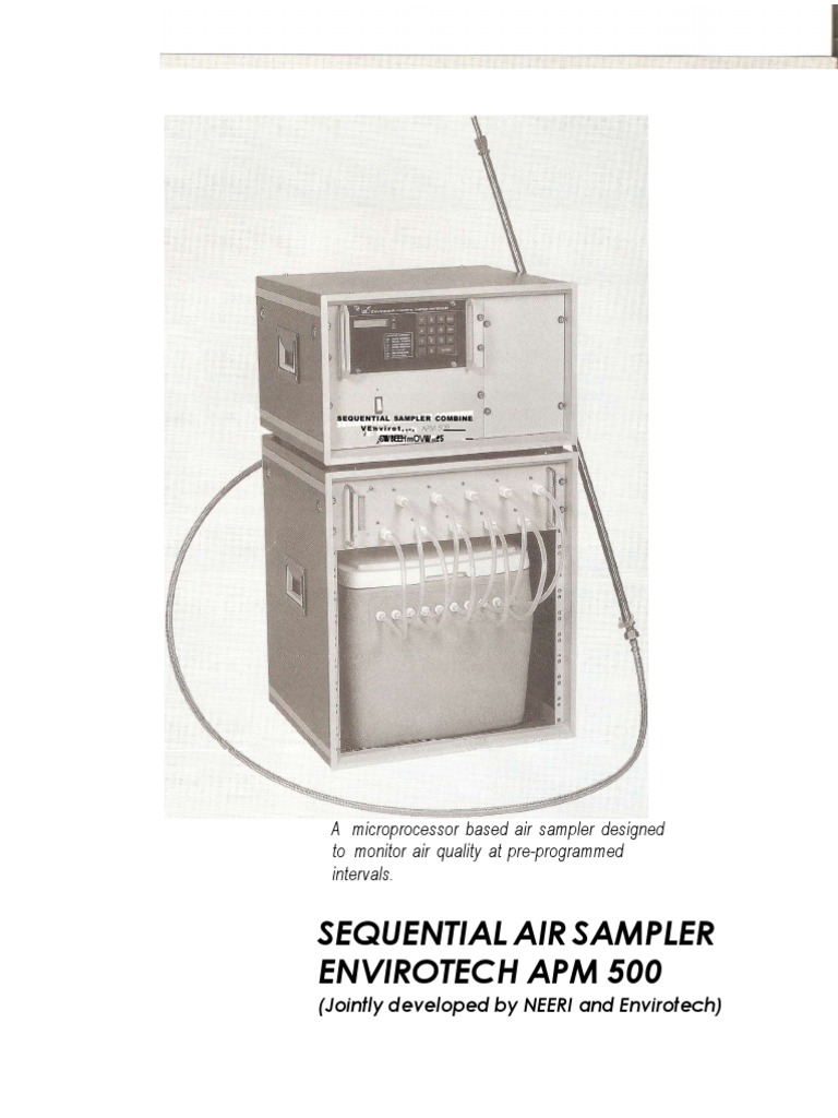 Sequential Air Sampler Envirotech Apm 500 | PDF