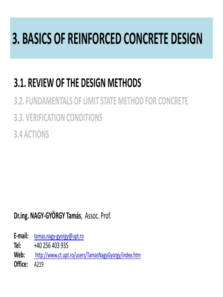 Basics of Reinforced Concrete Design | PDF | Strength Of Materials ...