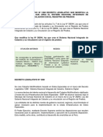 Decreto Lesgilativo #1288 Decreto Legislativo Que Modifica La Ley #28294