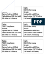 Alamat Pengirim Surat Rumah Sakit