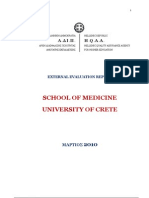 External Evaluation Report-School of Medicine University of Crete