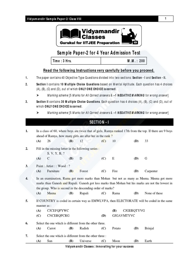 4year-sample-paper-2-multiple-choice-test-assessment