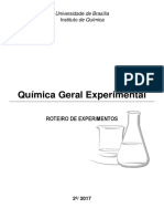 Calendário de experimentos de química geral