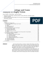 Applied Physiology and Game Analysis of Rugby Union