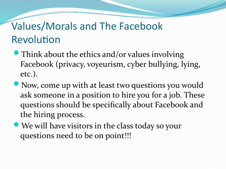 Ethics of Facebook in Hiring Practices | PDF | Self-Improvement