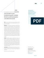 Comparation Between Ketamin and Tramadol in p[Eritonsilar Infiltration