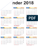 Kalender 2018