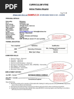 Geologist CV Example