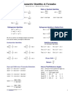 Math Handout (Trigonometry) Trig Formulas Web Page