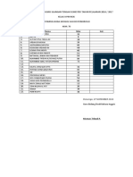 Daftar Nilai English 2016 A