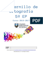 Cuadernillo Ortografía 5º EP PDF