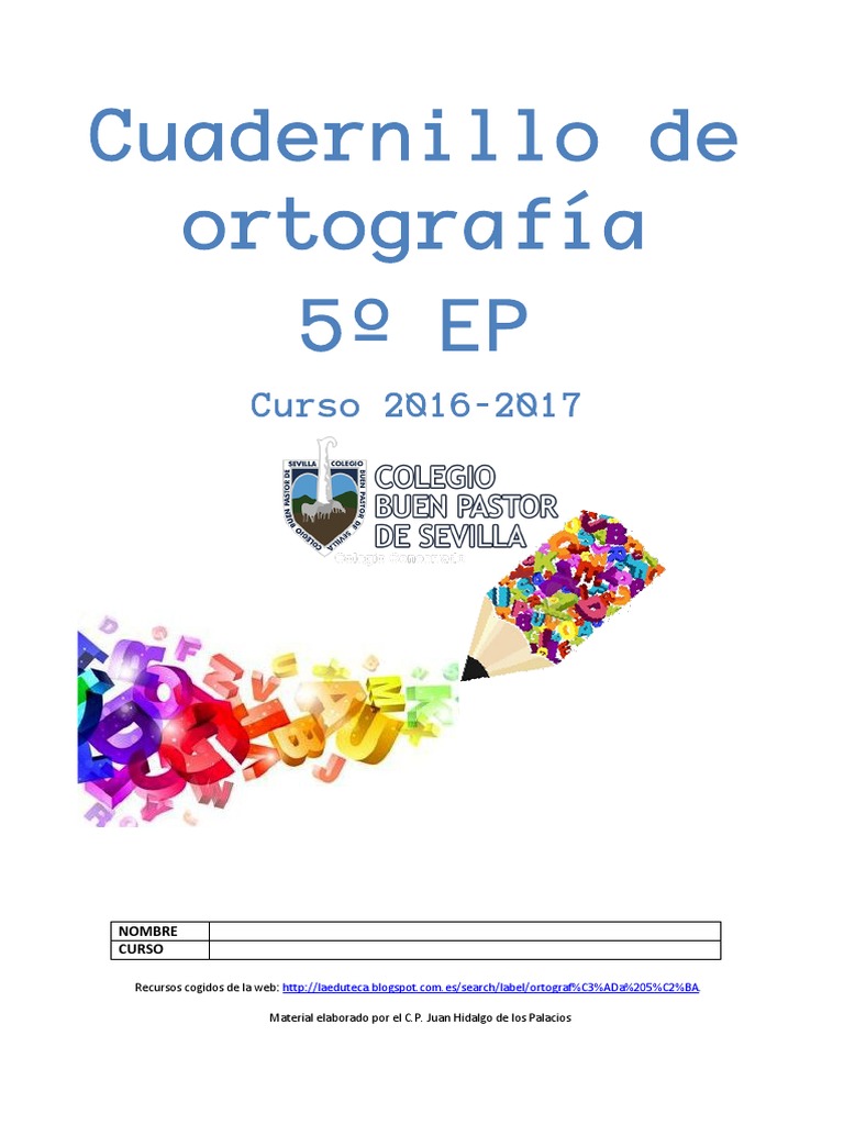 CUADERNILLO DE ORTOGRAF A 5 PRIMARIA PDF visual data 6