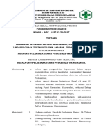 1.2.2.1 SK Tentang Pemberian Informasi KPD Masyarakat, Linsek, Linprog TTG Tujuan, Sasaran, Tupoksi Dan Tujuan Kegiatan Puskesmas