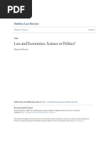 Law and Economics - Science or Politics