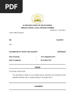 NM v Minister of Safety and Security