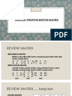11. Analisa Struktur Metode Matrix