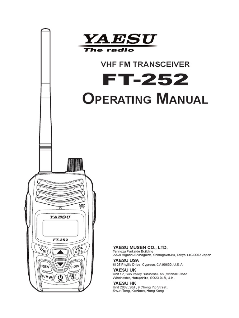 【取扱説明書のみ】YAESU FT-227 OPERATING MANUAL 取扱説明書のみ】YAESU FT-227 OPERATING MANUAL 取扱説明書のみ