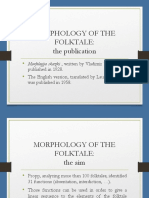 THE NEVERENDING STORY: MORPHOLOGY AND PROPPS FUNCTIONS