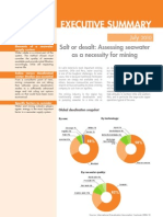 Mining Intelligence Series: "Salt or Desalt: Assessing Seawater As A Necessity For Mining"