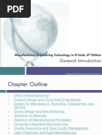 General Introduction: Manufacturing Engineering Technology in SI Units, 6 Edition