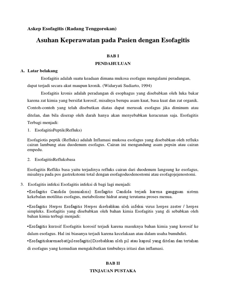 ASKEP ESOFAGITIS PDF