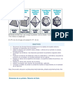 Relación de Euler poliedros