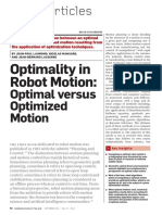 Optimality in Robot Motion:: Optimal Versus Optimized Motion