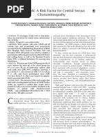 Shift Work: A Risk Factor For Central Serous Chorioretinopathy