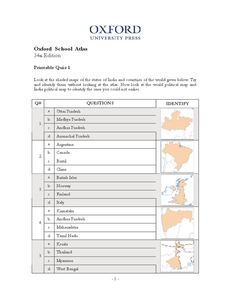 Oxford School Atlas: 34 Edition | PDF
