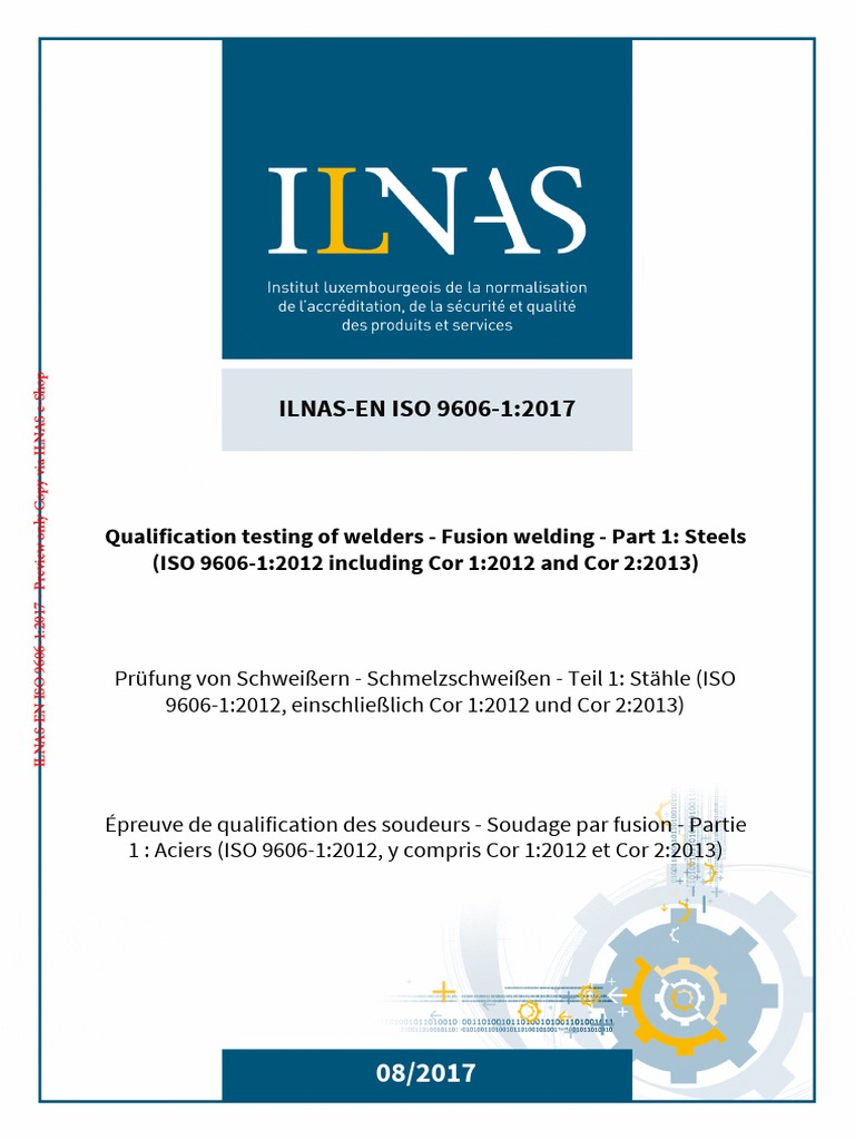EN ISO 9606-1 (2017) (E) Codified | PDF | European Union ...