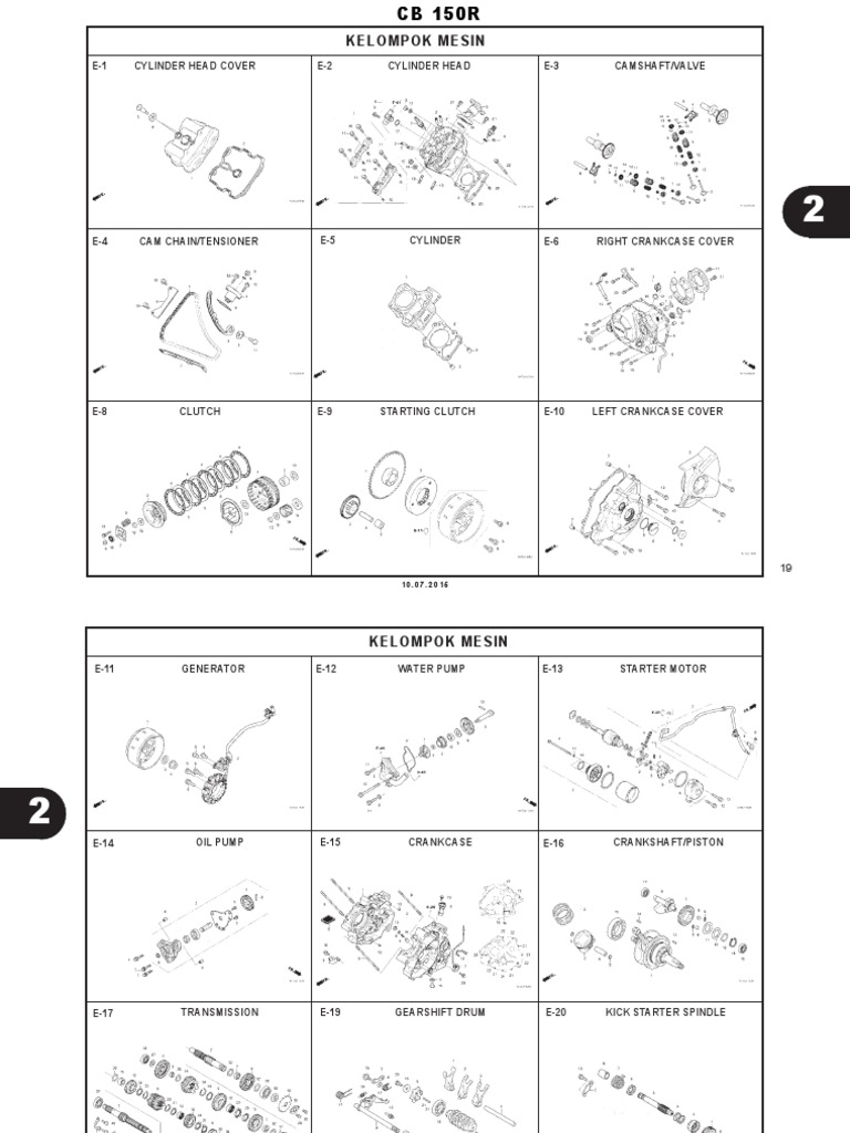 Katalog Suku Cadang Honda New CB150R StreetFire K15G PDF PDF Clutch