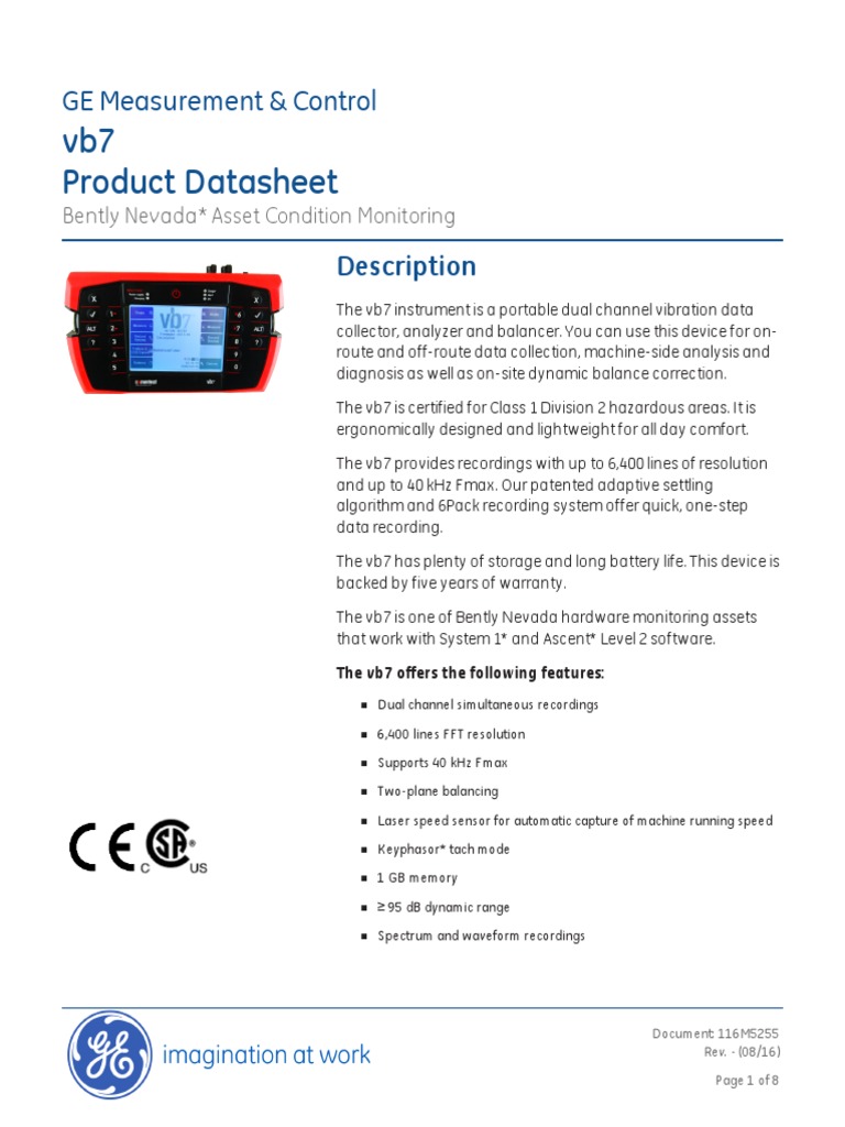 vb7 Datasheet 116m5255-1 | PDF | Decibel | Hertz
