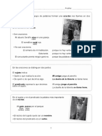 Partes de la oración y diptongos