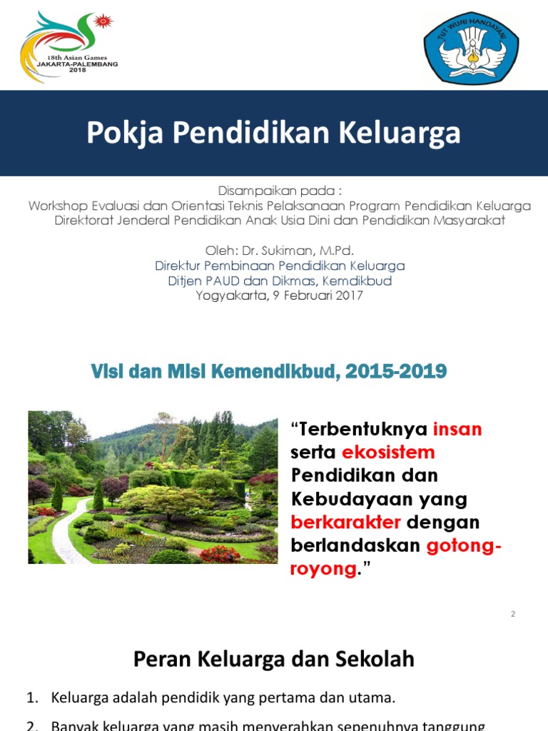 Pokja Pendidikan Keluarga: Sinergi Sekolah dan Keluarga | PDF