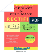 Half Wave and Full Wave Rectifier