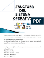 Estructuras (Capas) de Un Sistema Operativo