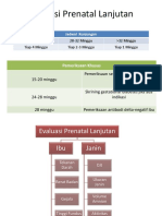 Evaluasi Prenatal Lanjutan