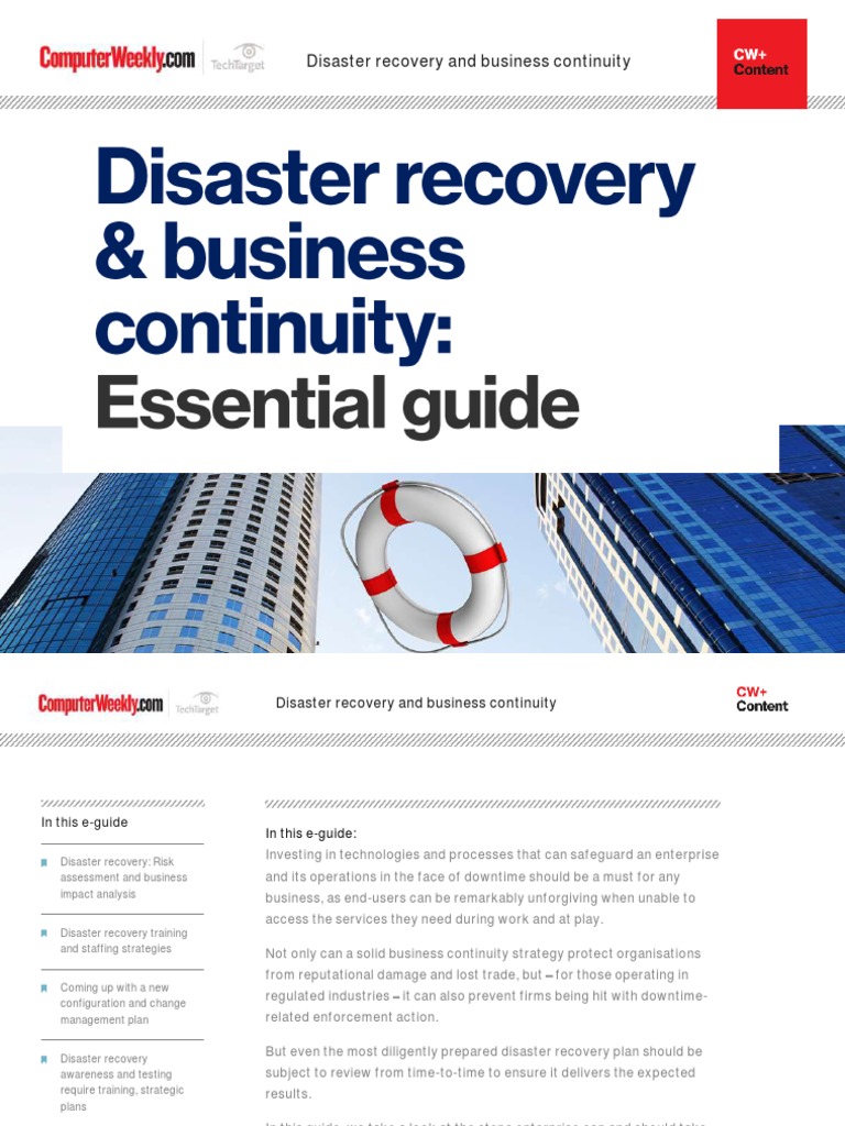 Disaster Recovery and Business Continuity Essential Guide | PDF ...