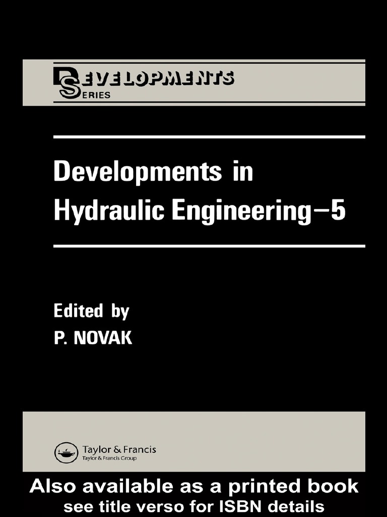 Developments in Hydraulic Engineering PDF Hydroelectricity