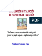 Formulacion de Proyectos de Inversión