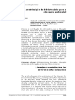 Bibliotecario e Educação Ambiental PDF