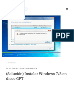 (Solución)Instalar Windows 7_8 en Disco GPT