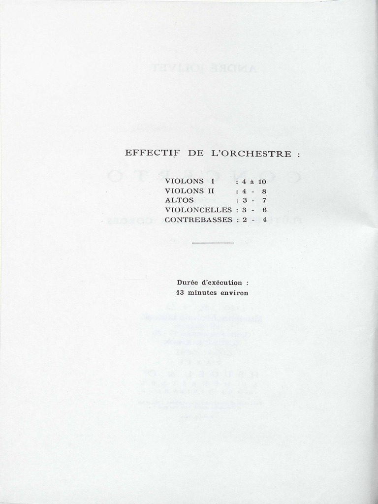 Jolivet Flute Concerto - Score | PDF