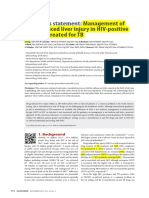 Consensus Statement - Management of Drug-Induced Liver Injury in HIV Positive Pts Treated For TB