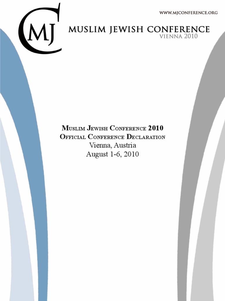 Official Conference Declaration of MJC 2010 | PDF