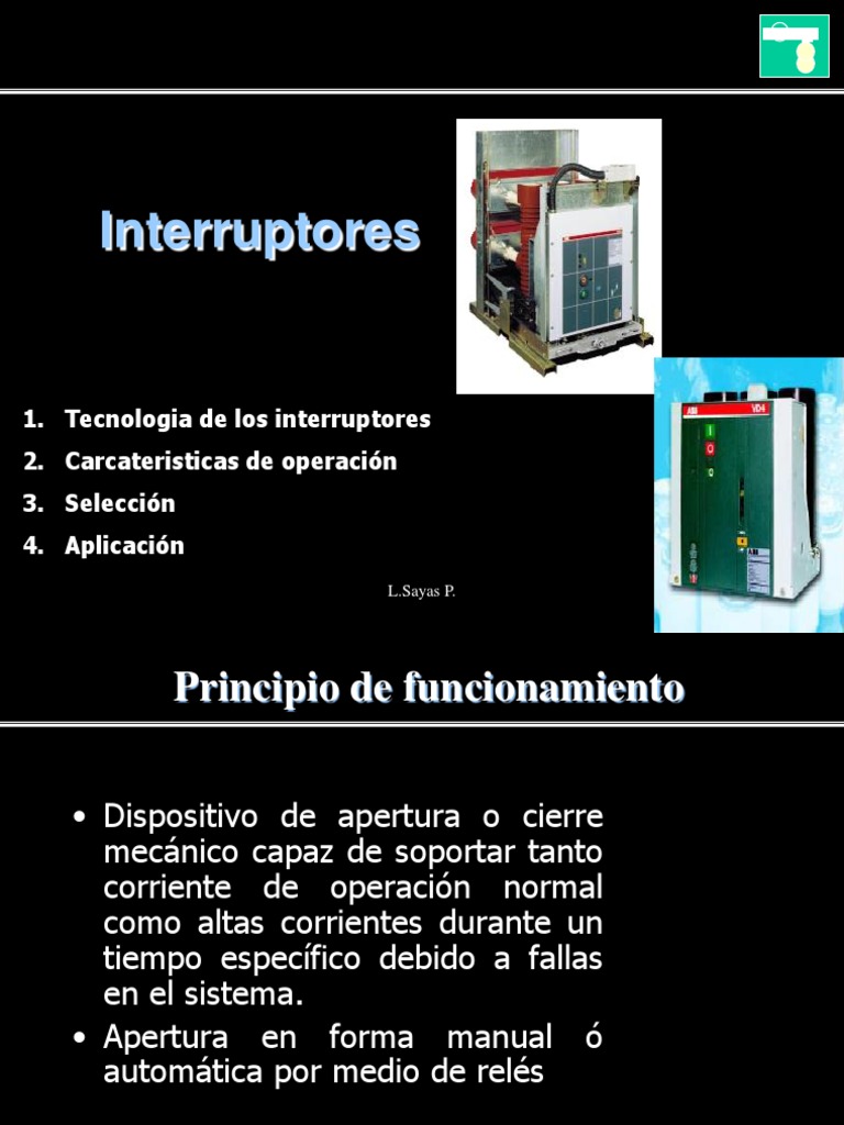 Interruptores de MT y AT | Descargar gratis PDF | Relé | Energia electrica