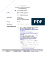 DSL 100 Scientific Literacy Syllabus Fall 09