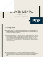 Examen mental: 5 categorías clave