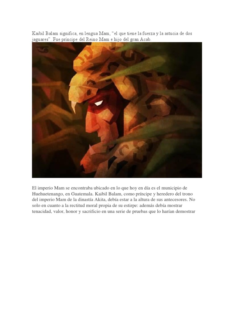 Kaibil Balam: Príncipe Guerrera Maya | PDF | Guatemala | Agitación